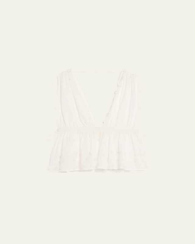 Anya Plunge V-Neck Coverup Top